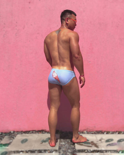 Men's Swim Brief – Ice cream - Aqua