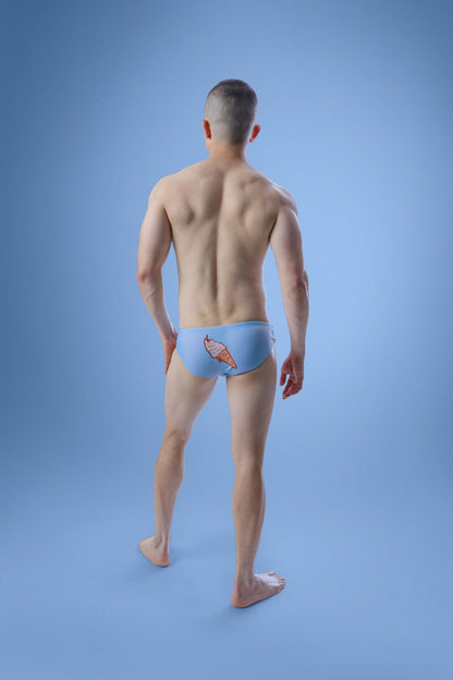 Men's Swim Brief – Ice cream - Aqua